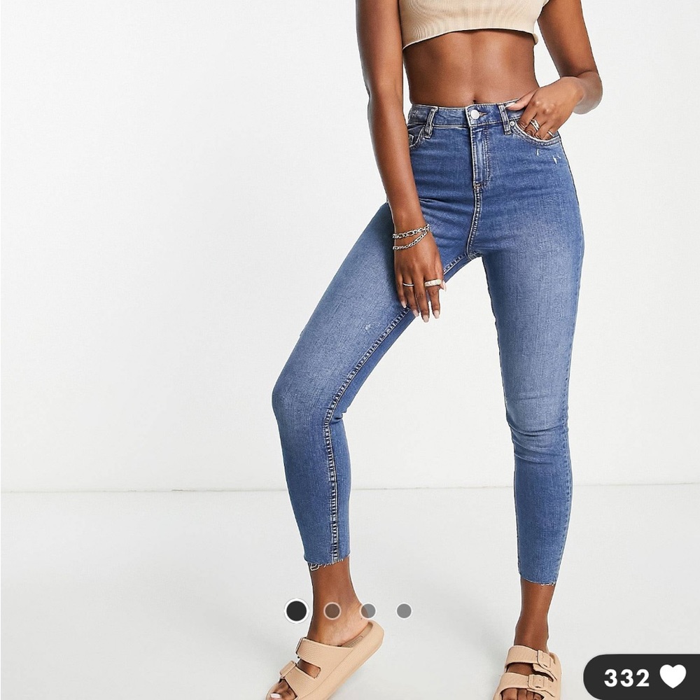 Brand new blue jeans